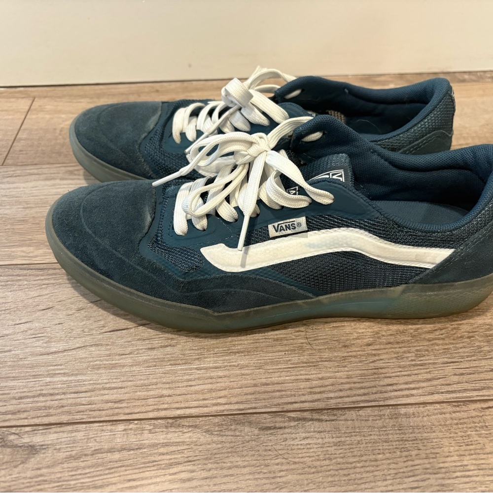 Vans Men's or Women’s Navy Blue Ave Pro Canvas Suede Low-Top Sneakers